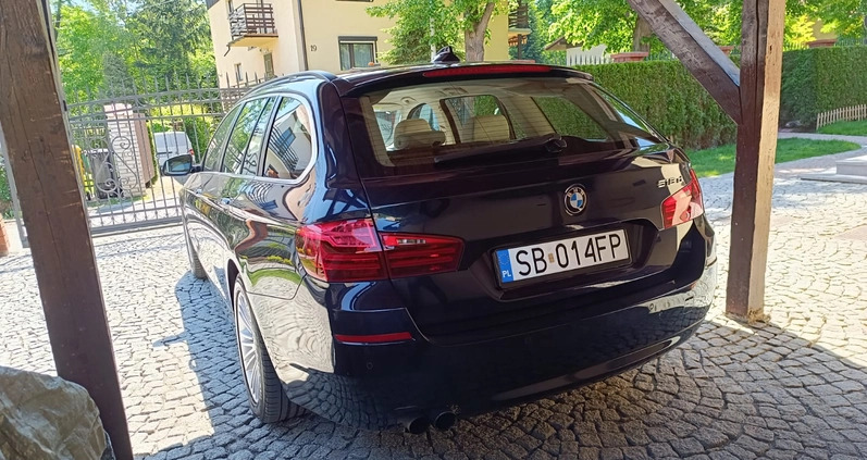 BMW Seria 5 cena 68000 przebieg: 176000, rok produkcji 2015 z Biała małe 121